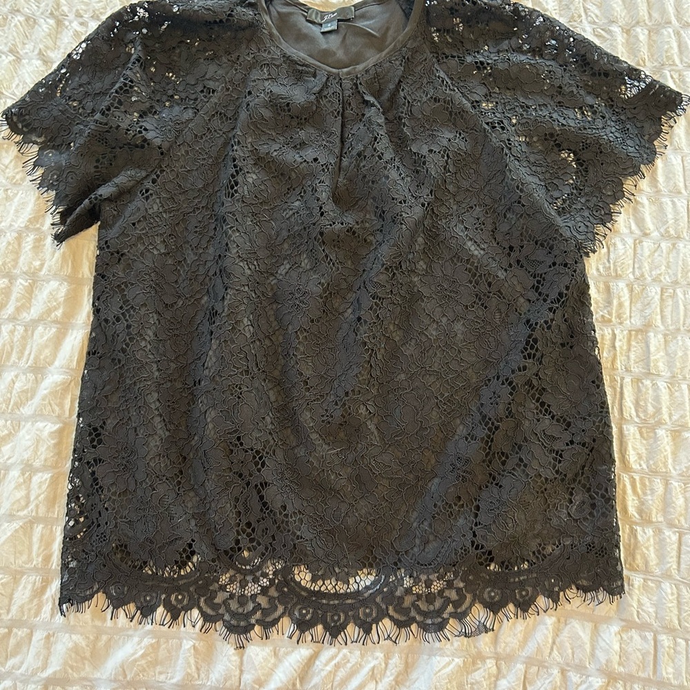J crew lace top size small